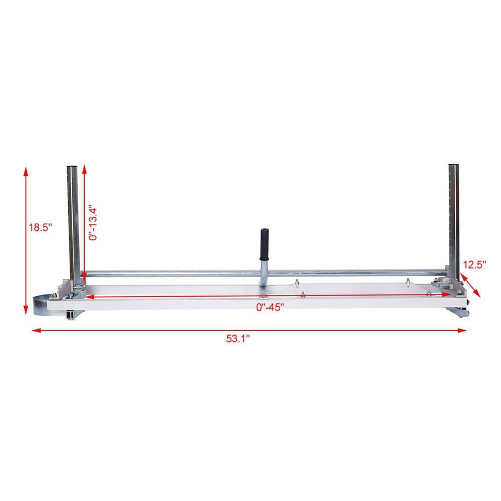 WRIGHTMASTER Portable Aluminum Steel Chainsaw Mill, Planking Milling Bar Size 14 in. - 48 in. (2)