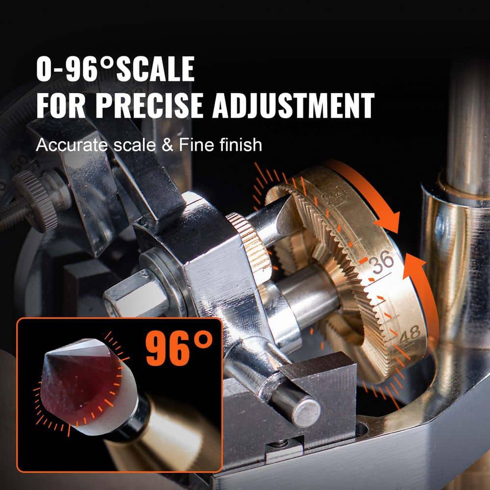 SKYSHALO Reconditioned 180-Watt Corded 0-2980RPM Gem Faceting Machine Grinder Sander Polisher w/ Precise Mechanical Manipulator (2)