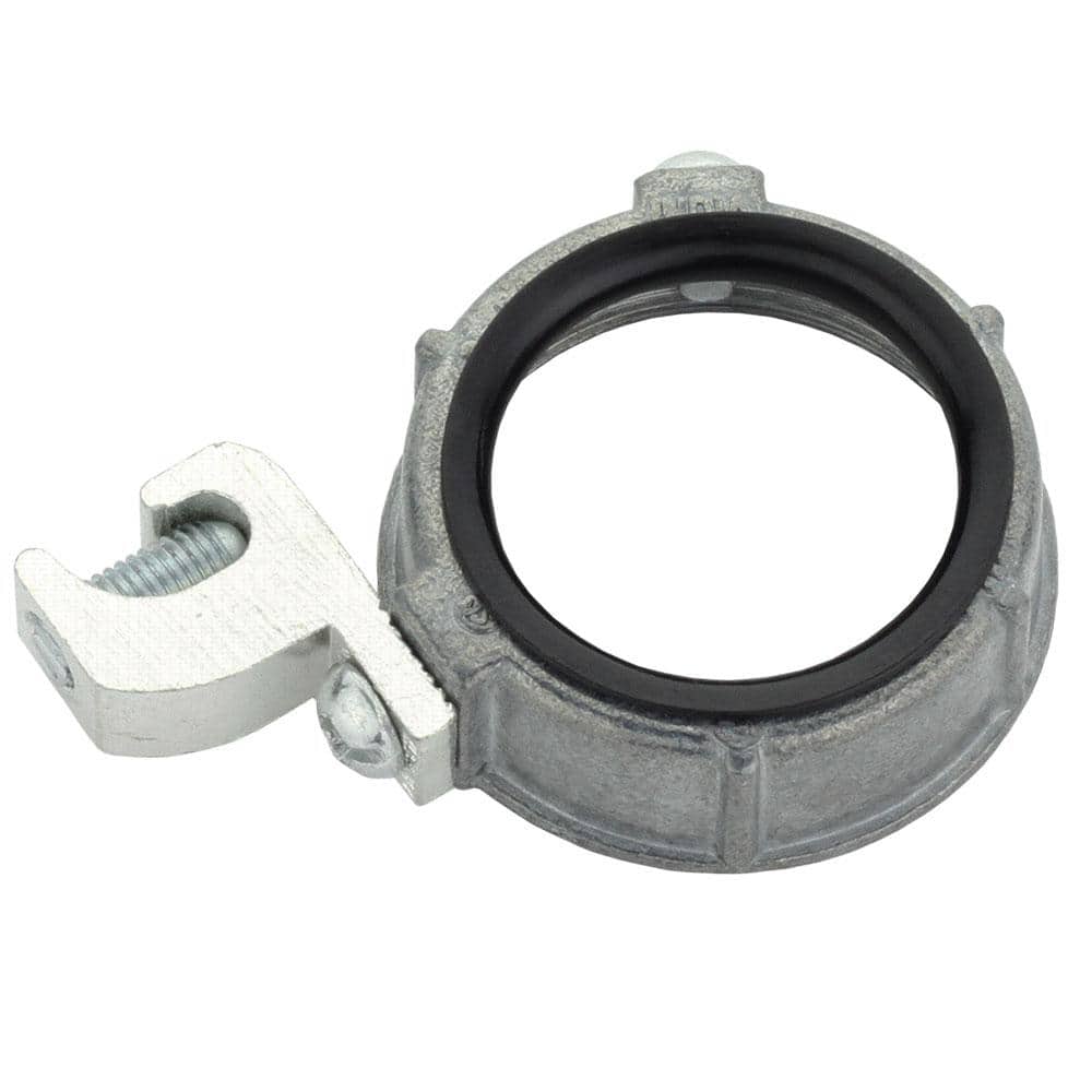 Commercial Electric 1-1/2 in. Rigid Metal Conduit (RMC) Insulated Metallic Grounding Bushing with Lay-in Lug (2-Pack) (1)