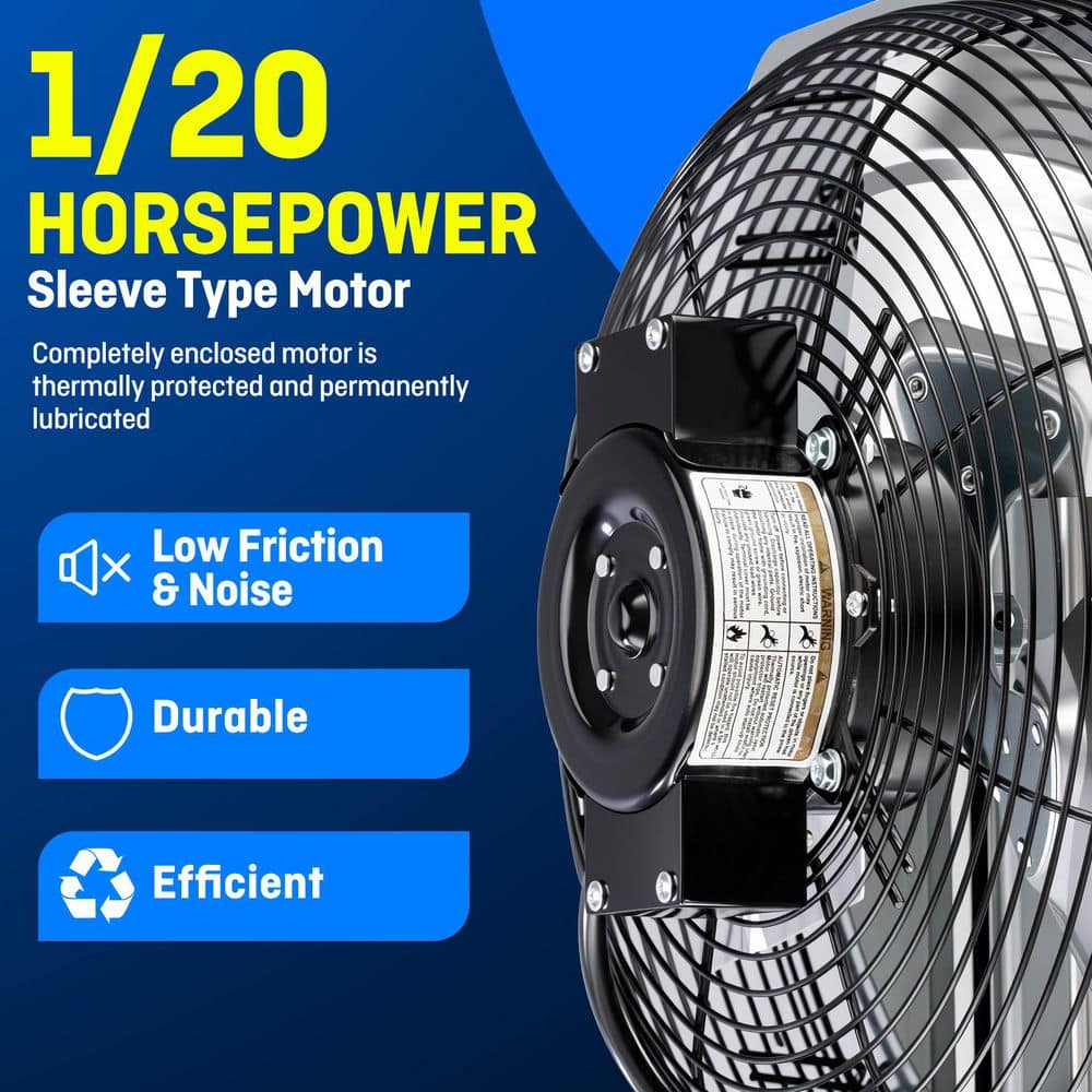 iLIVING 12 in. Shutter Exhaust Fan with Thermospeed Controller, 65-Watt, 960 CFM (3)