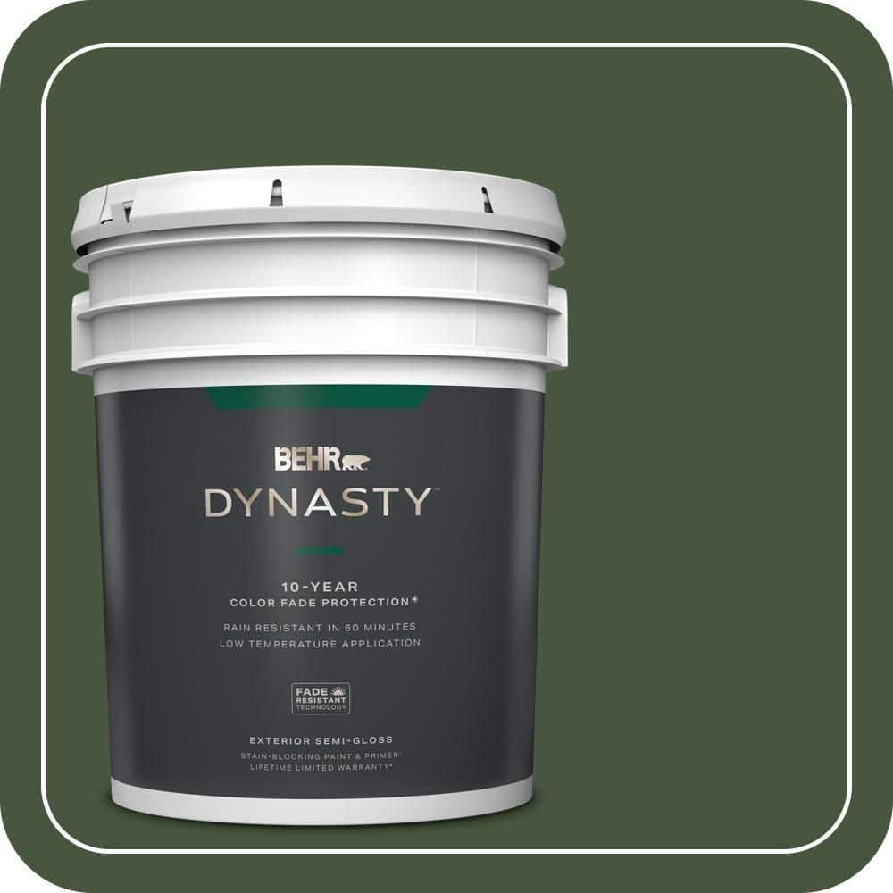BEHR DYNASTY 5 gal. #MQ6-49 Chard Semi-Gloss Exterior Stain-Blocking Paint & Primer