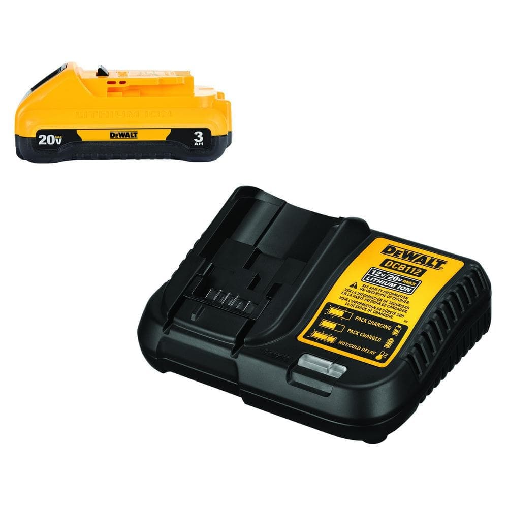 DEWALT 20V MAX XR Lithium-Ion 18-Gauge Cordless Narrow Crown Stapler, (1) 3.0Ah Battery, and Charger (4)