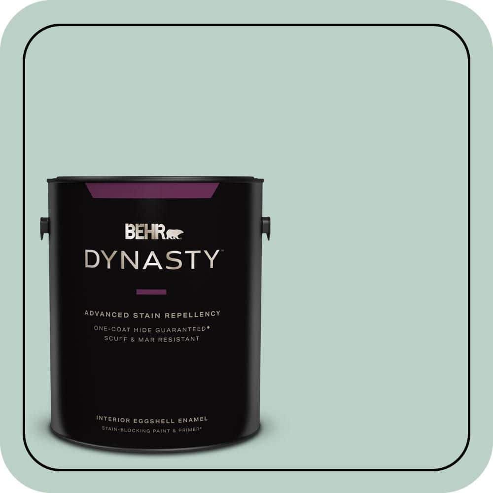 BEHR DYNASTY 1 gal. #S420-2 Moon Glass Eggshell Enamel Interior Stain-Blocking Paint & Primer