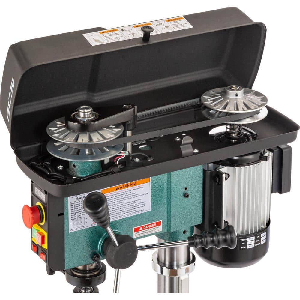 Grizzly Industrial 12 in. Variable-Speed Benchtop Drill Press with 5/8 in. Chuck Capacity and Laser (3)