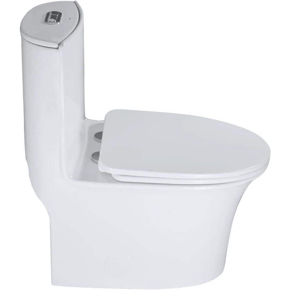 Yingze Standard Height One-Piece 1.1/1.6 GPF Dual Flush Elongated Toilet in White with Soft Closing Seat for Modern Bathroom (2)