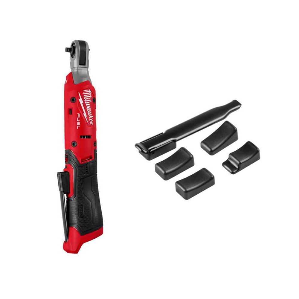 Milwaukee M12 12V Lithium-Ion 1/4 in. Cordless Ratchet with Ratchet Modular Trigger Cap
