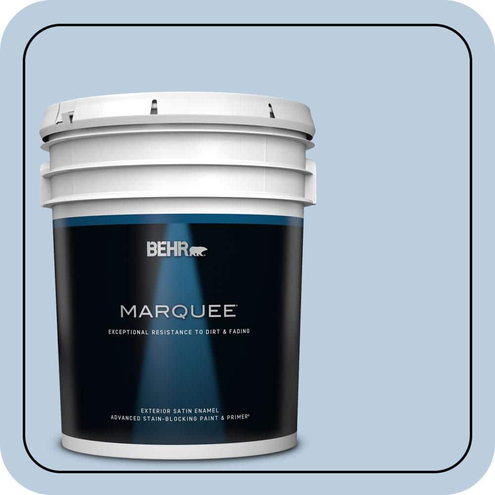 BEHR MARQUEE 5 gal. #M530-2 Skys the Limit Satin Enamel Exterior Paint & Primer