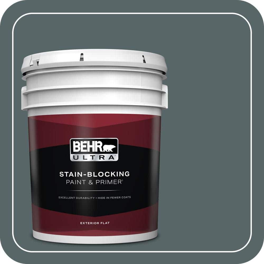 BEHR ULTRA 5 gal. #N440-6 Brooklyn Flat Exterior Paint & Primer