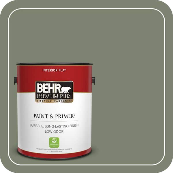 BEHR PREMIUM PLUS #PPU11-18 Cactus Garden Enamel Interior/Exterior Paint & Primer Color Sample (4)