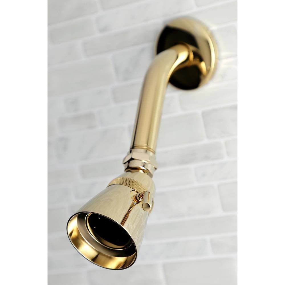 Kingston Brass Vintage Double Handle 1-Spray Tub and Shower Faucet 2 GPM with Corrosion Resistant in. Polished Brass (2)