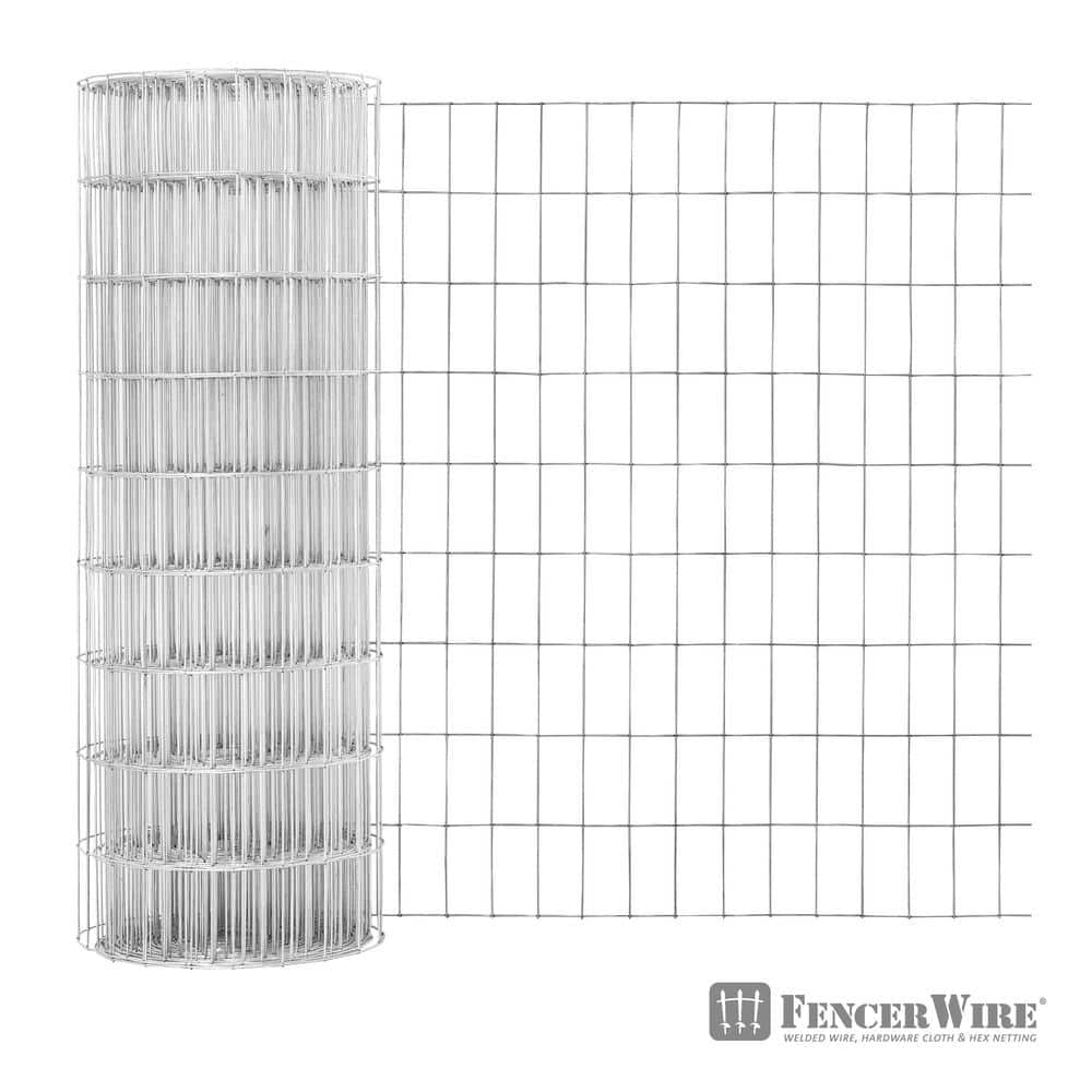 Fencer Wire 6 ft. x 100 ft. 12.5-Gauge Welded Wire Fence with Mesh 2 in. x 4 in. (2)