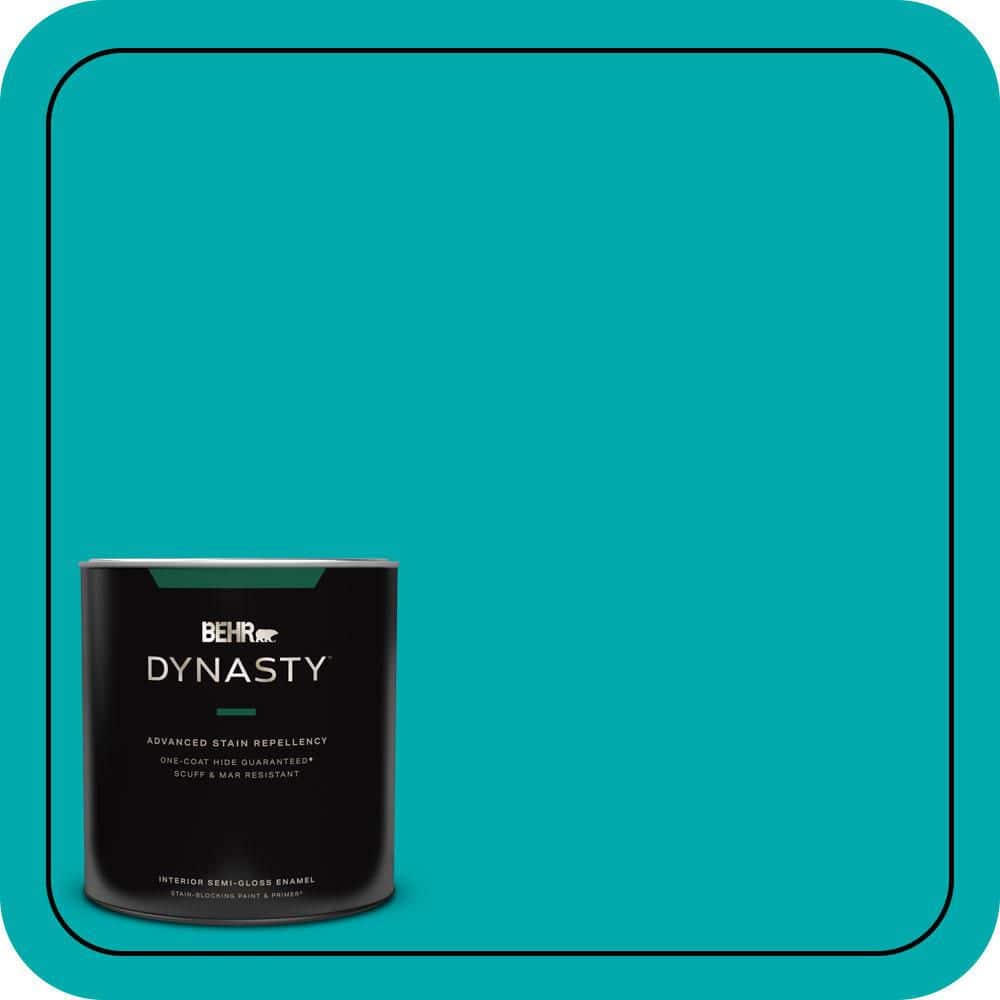 BEHR DYNASTY 1 qt. #P460-5 Fiji Semi-Gloss Enamel Interior Stain-Blocking Paint and Primer