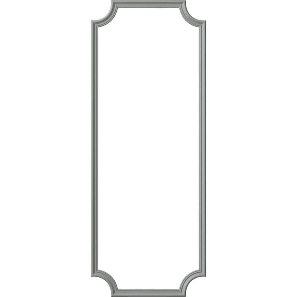 Ekena Millwork 28 in. W x 72 in. H Unfinished Polyurethane Claremont Panel Moulding Kit (Single Panel) (1)