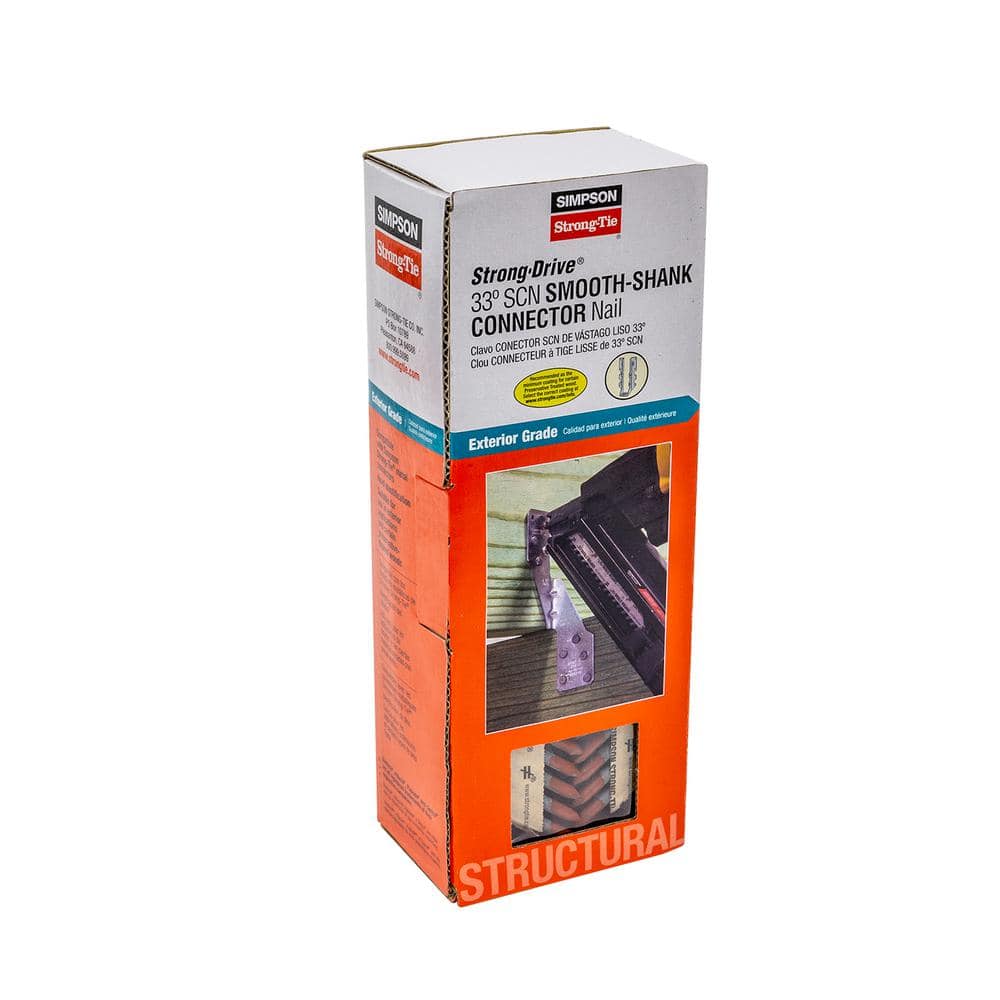 Simpson Strong-Tie 1-1/2 in. x 9-Gauge 33° Hot-Dip Galvanized Strong-Drive SCNR Connector Nails (500-Pack)