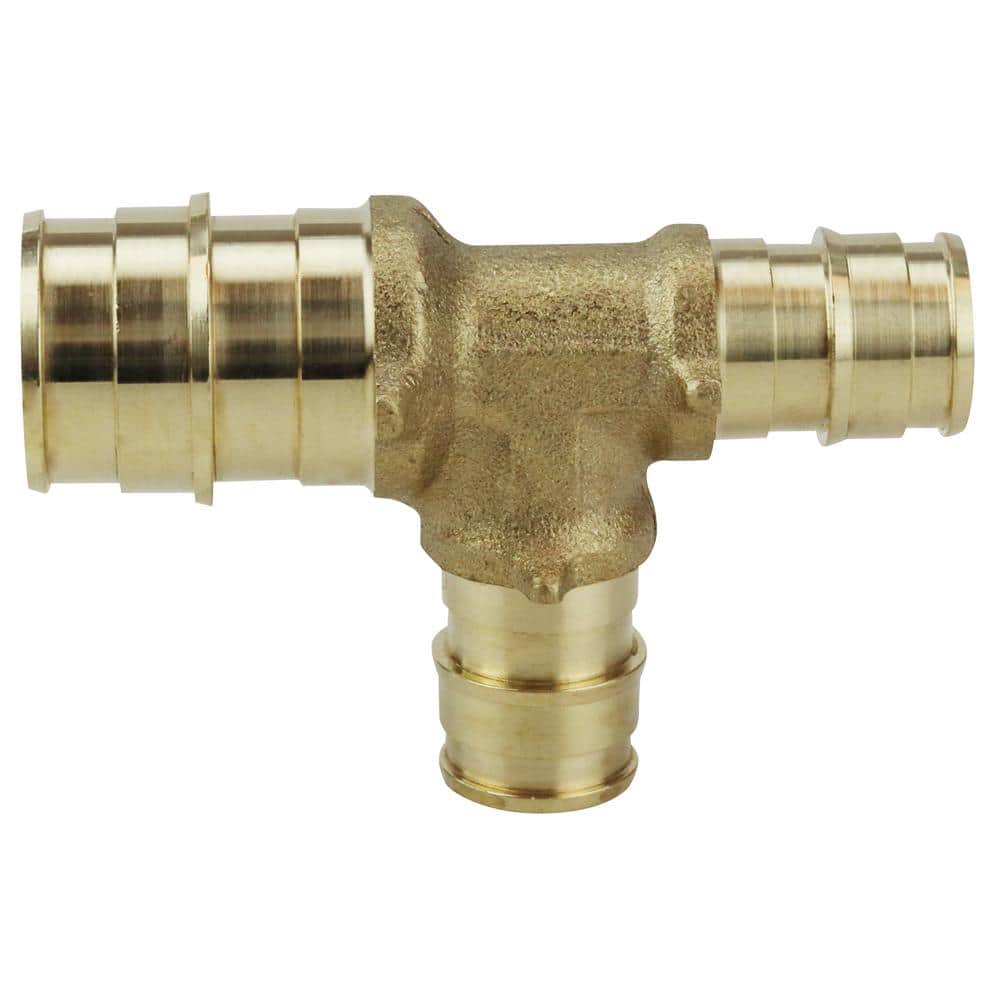 Apollo 3/4 in. x 1/2 in. x 1/2 in. Brass PEX-A Expansion Barb Reducing Tee