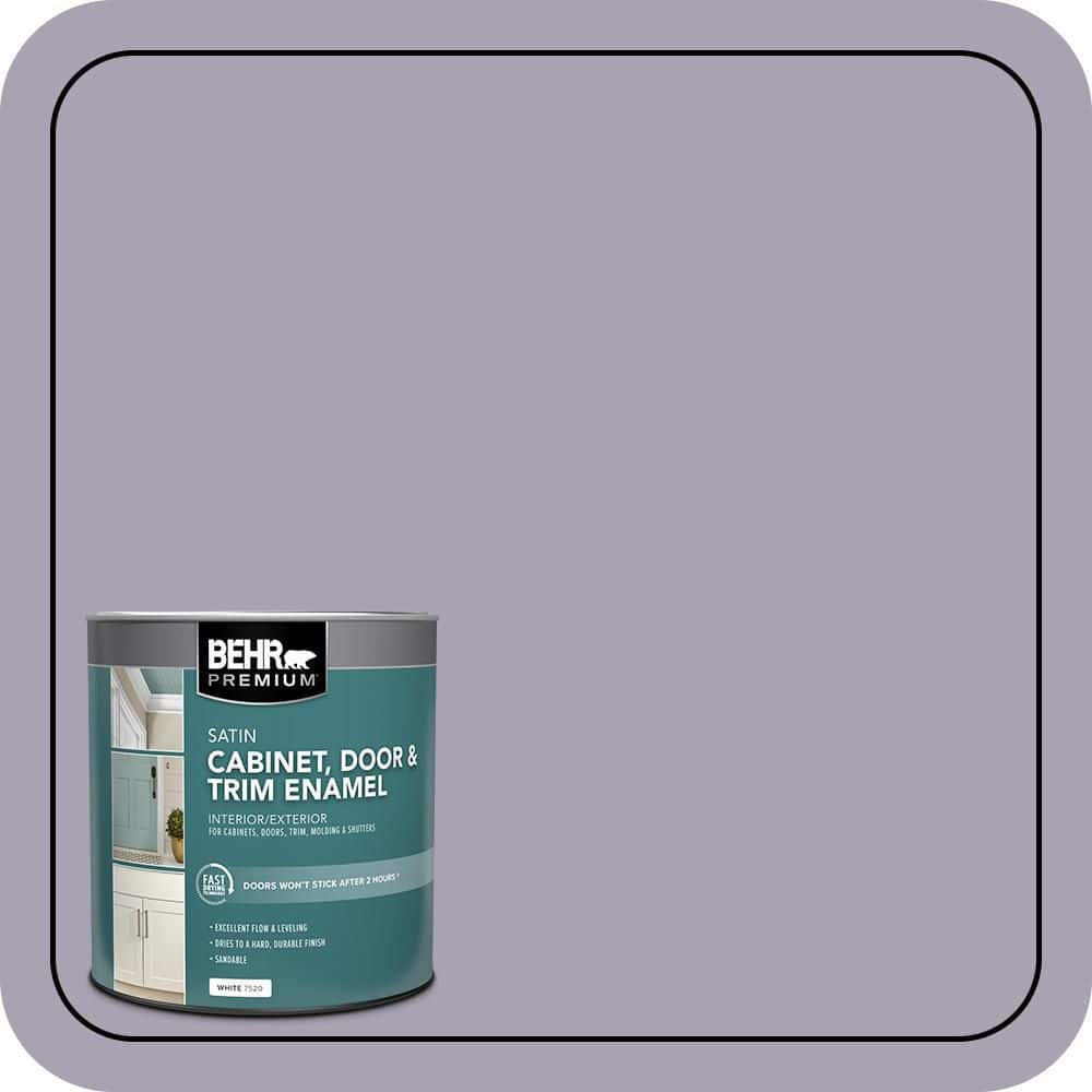 BEHR PREMIUM 1 qt. #N560-3 Luxe Lilac Satin Enamel Interior/Exterior Cabinet, Door & Trim Paint