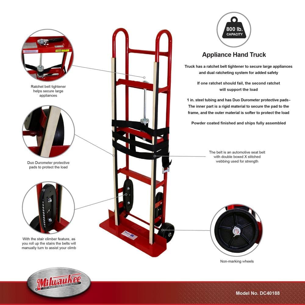 Unbranded 800 lb Capacity Heavy Duty Appliance Truck (2)