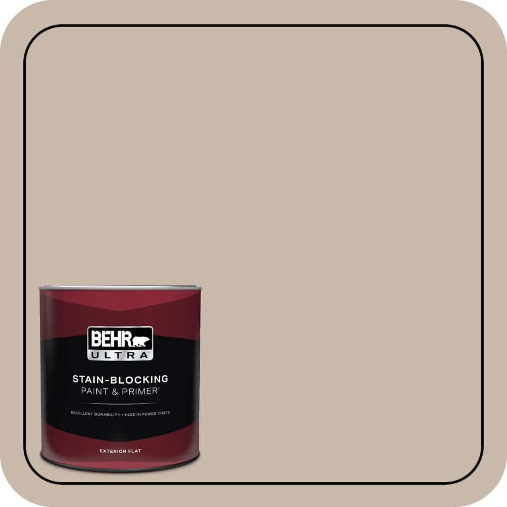 BEHR ULTRA 1 qt. #N230-3 Armadillo Flat Exterior Paint & Primer