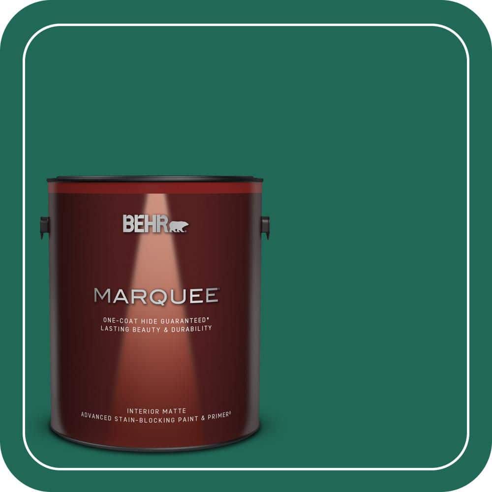 BEHR MARQUEE 1 gal. #S-H-480 Forest Rain Matte Interior Paint & Primer (1)