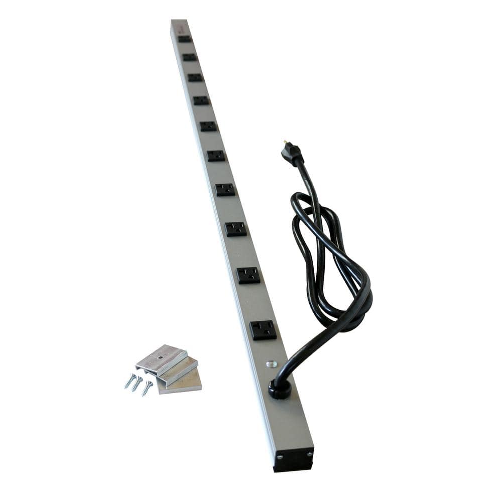 Legrand Wiremold CabinetMATE 10-Outlet 20 Amp Power Strip with 6 ft. Cord (1)
