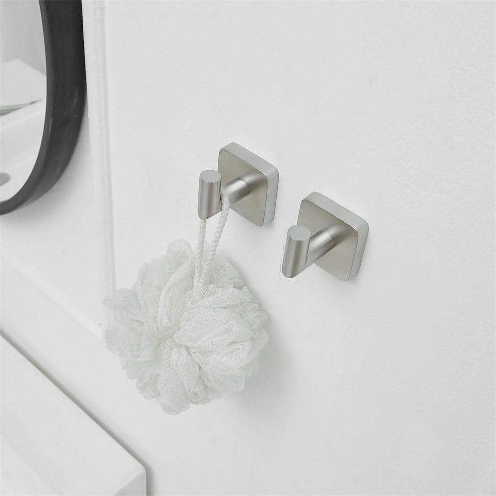 HMMHVV 5-Piece Bathroom Hardware Set with Towel Bar Set Stainless Steel Wall Mount Bathroom Accessories Set (3)
