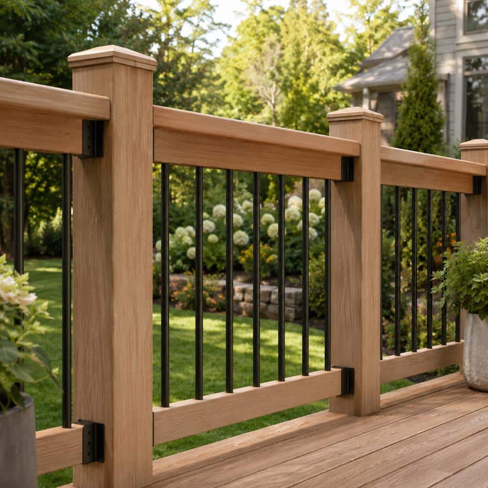 Unbranded 2 in x 4 in Concealed Joist Hanger Steel Powder-Coated Railing Brackets for Beam Swing Fence Handrail 24PCS (2)