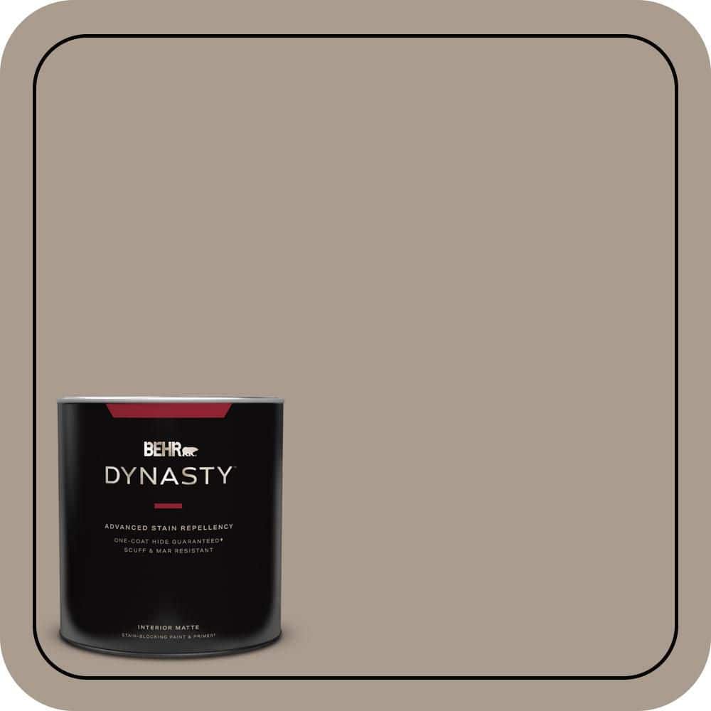 BEHR DYNASTY 1 qt. #N210-4 Espresso Martini One-Coat Hide Matte Interior Stain-Blocking Paint and Primer
