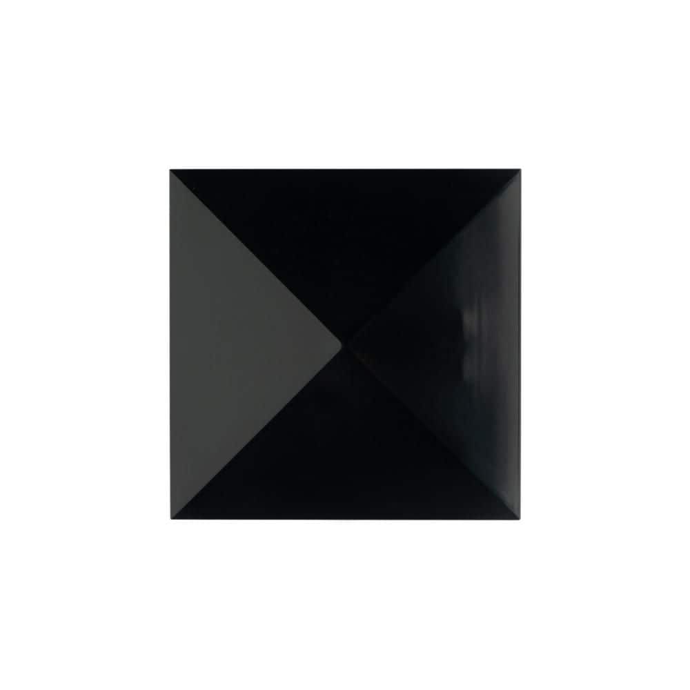 Deckorators 4 in. x 4 in. Black PVC Composite Post Cap (3)