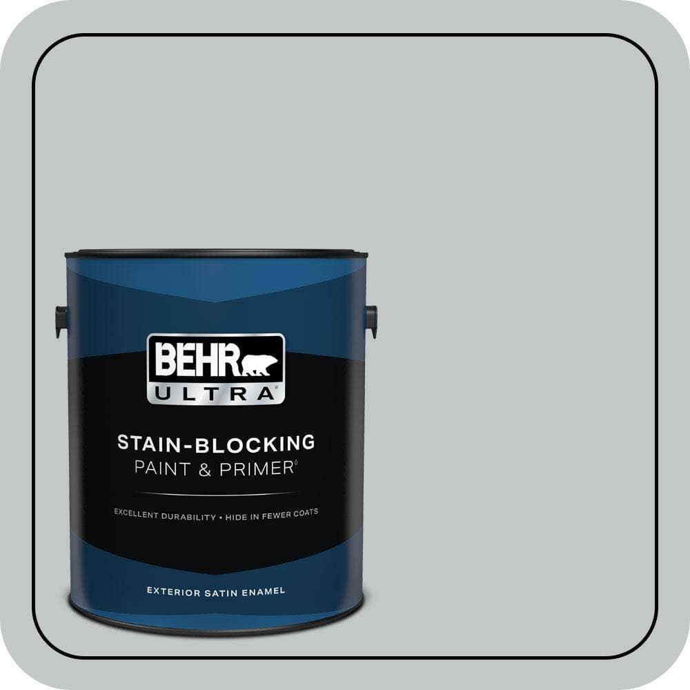 BEHR ULTRA 1 gal. #N450-2 Zero Gravity Satin Enamel Exterior Paint & Primer