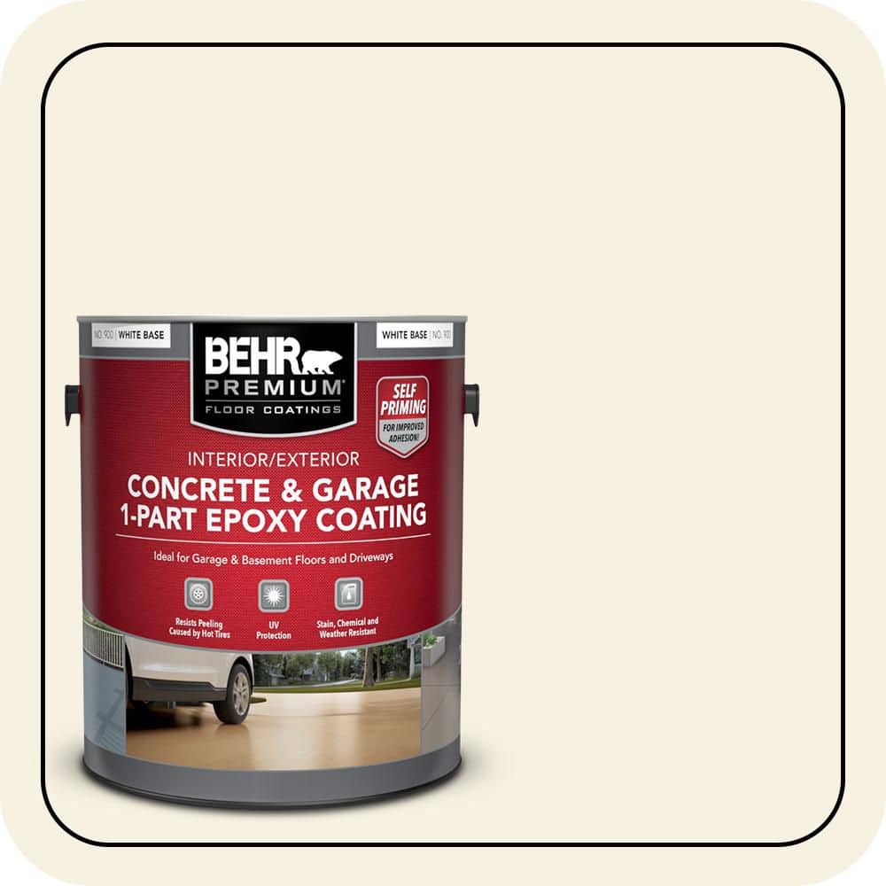BEHR PREMIUM #GR-W14 Self-Priming 1-Part Epoxy Satin Interior/Exterior Concrete and Garage Floor Paint (1)