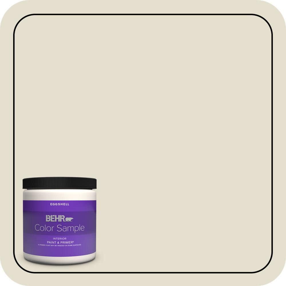 BEHR PREMIUM PLUS #GR-W12 Confident White Enamel & Primer Color Sample (1)