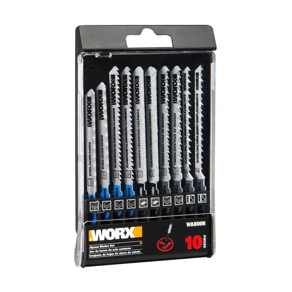 Worx T-Shank Blade Assortment for Blade Runner and Axis (10-Pieces) (2)