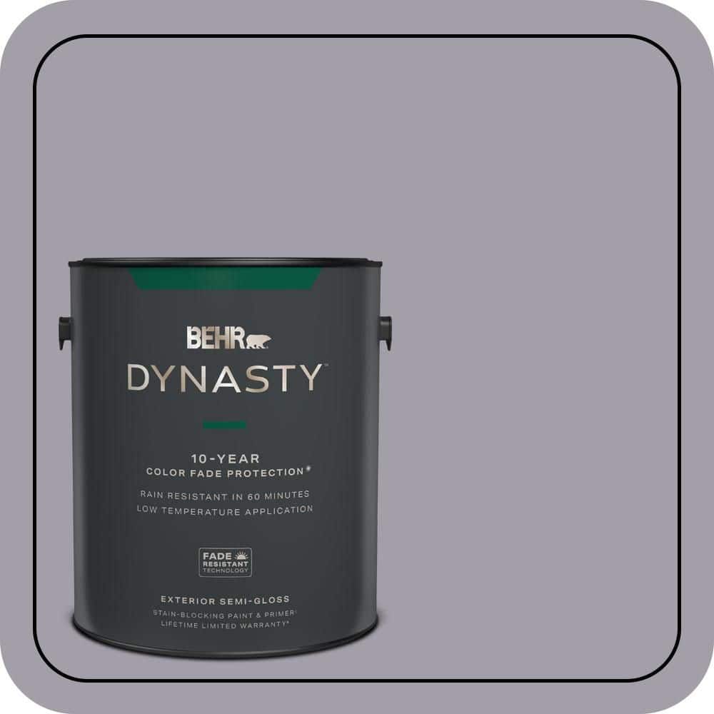 BEHR DYNASTY 1 gal. #N550-4 Ashberry Semi-Gloss Enamel Exterior Stain-Blocking Paint & Primer