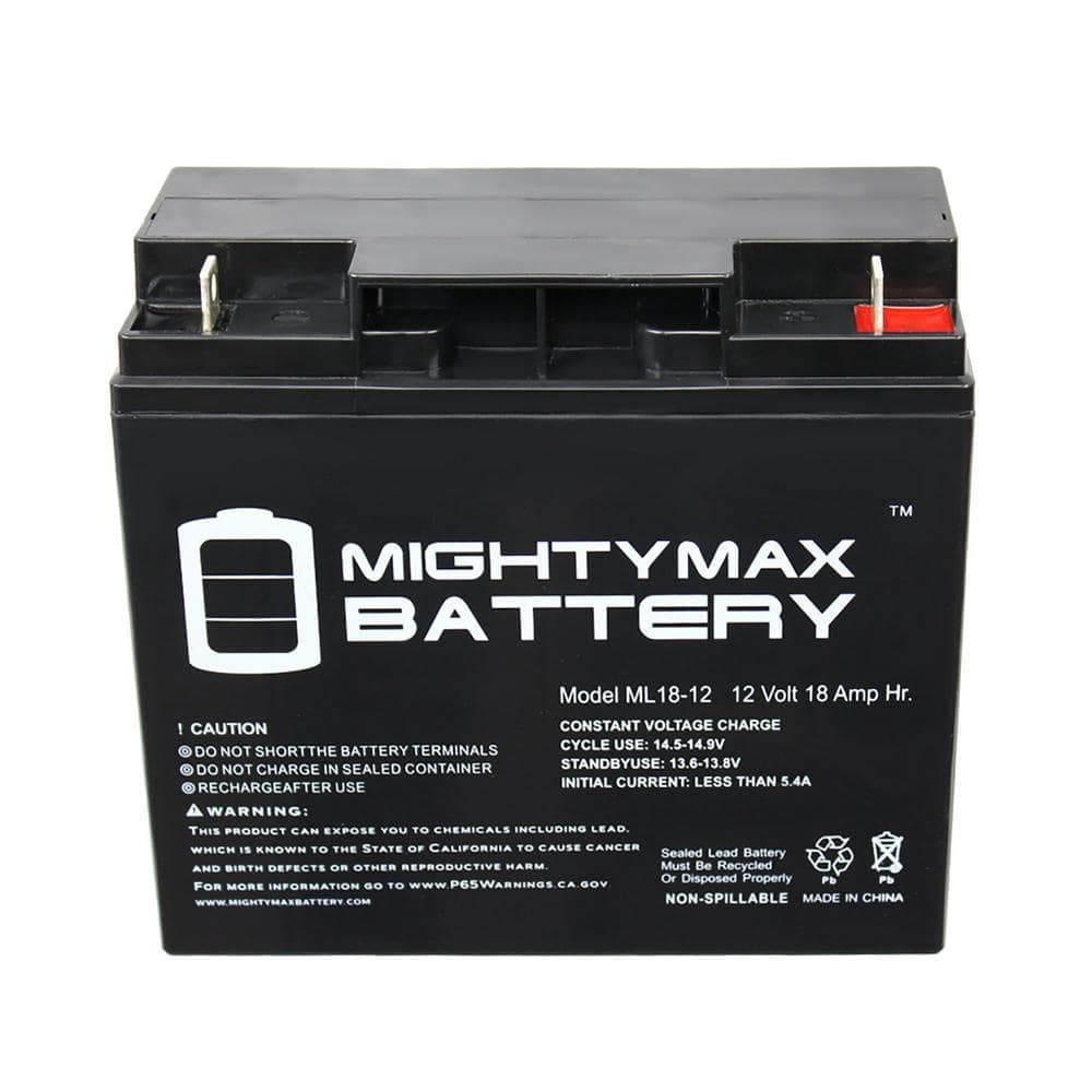MIGHTY MAX BATTERY 12-Volt 18Ah SLA Battery for Drive Medical PHOENIXHD4 Scooter - 2 Pack (3)