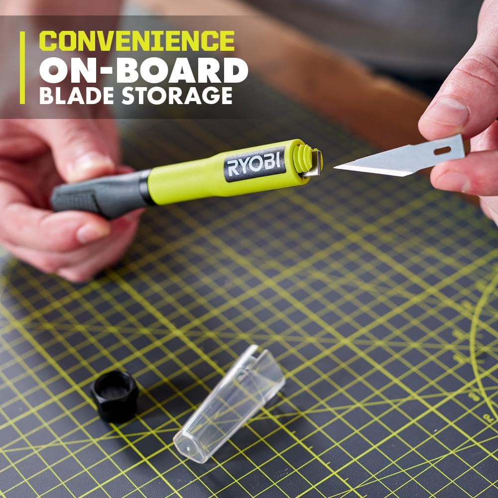 RYOBI 2-in-1 Hobby Knife w/ Blade Storage (2)