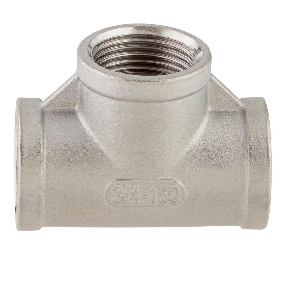 ProLine 3/4 in. FIP Stainless Steel Pipe Tee Fitting (3)
