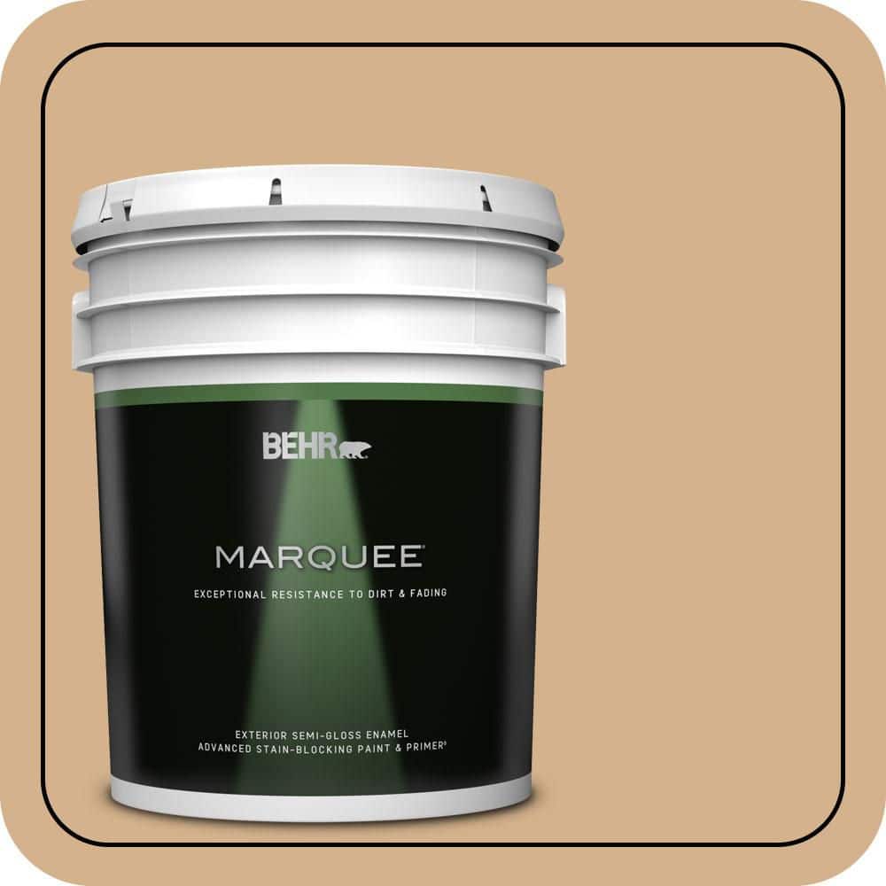 BEHR MARQUEE 5 gal. #S290-4 Summerwood Semi-Gloss Enamel Exterior Paint & Primer