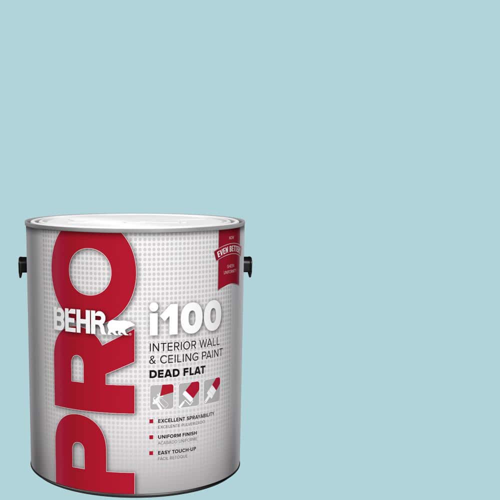 BEHR PRO 1 gal. #520E-2 Tropical Breeze Dead Flat Interior Paint
