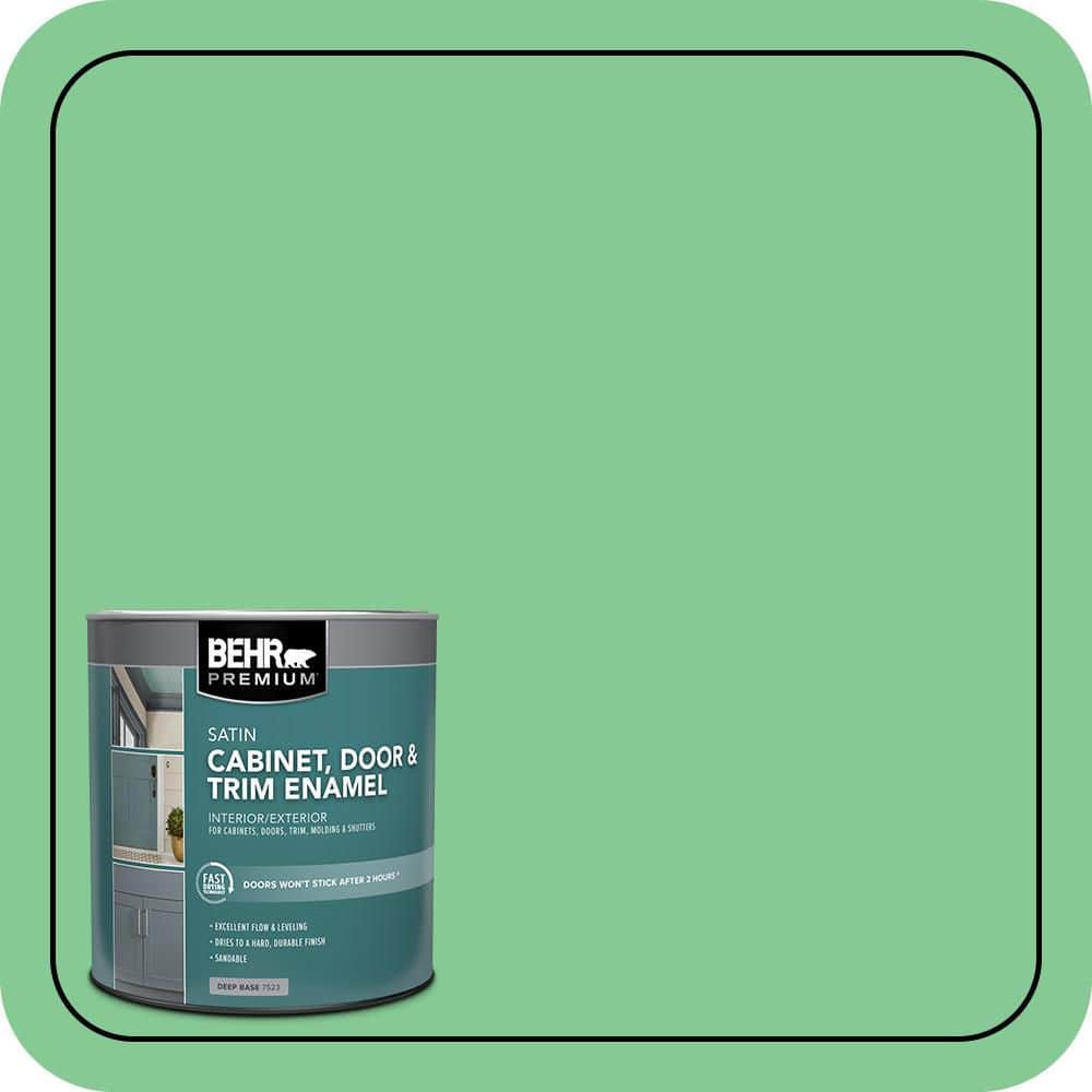 BEHR PREMIUM 1 qt. #P400-4 Good Luck Satin Enamel Interior/Exterior Cabinet, Door & Trim Paint (1)