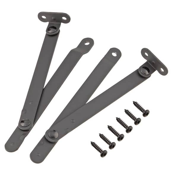 Everbilt Matte Black Lid Support Hinge Kit (2)