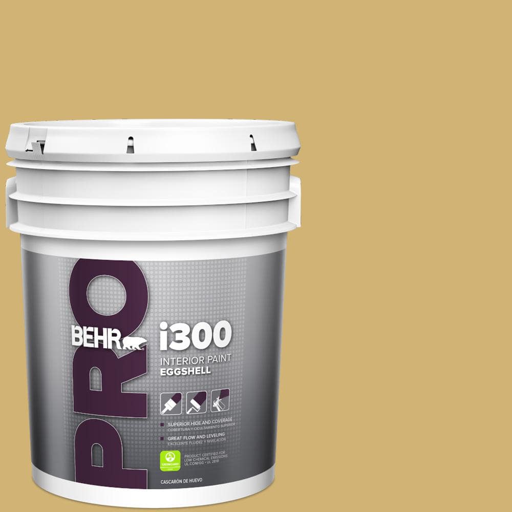 BEHR PRO 5 gal. #M320-5 Dried Chamomile Eggshell Interior Paint