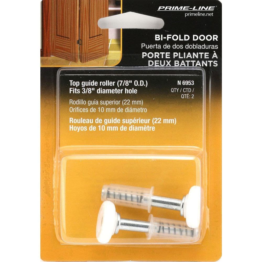 Prime-Line Bi-Fold Door Top Guide Rollers, Chapparal (2-pack) (3)