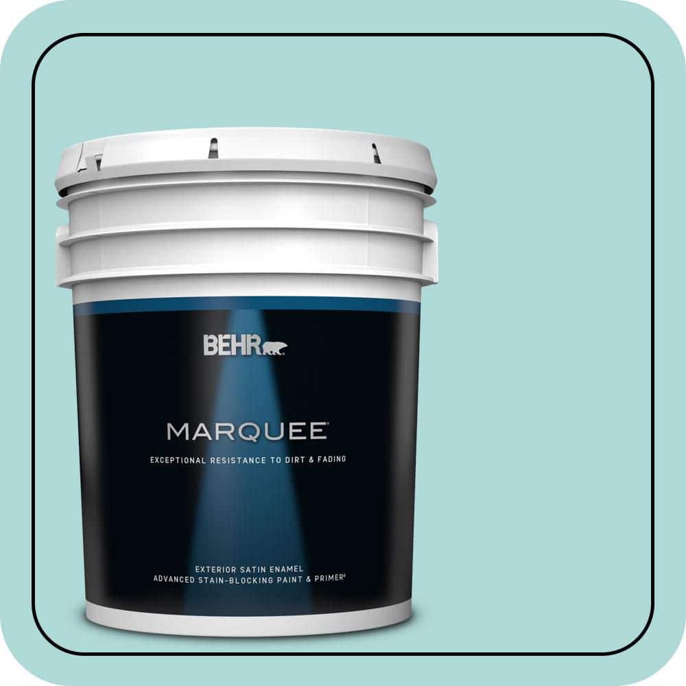 BEHR MARQUEE 5 gal. #510C-3 Rivers Edge Satin Enamel Exterior Paint & Primer