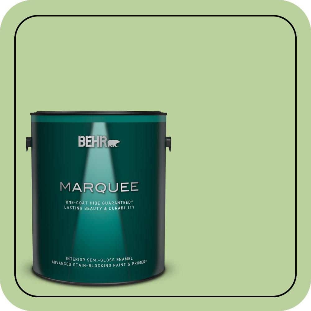 BEHR MARQUEE 1 gal. #P380-4 Four Leaf Clover Semi-Gloss Enamel Interior Paint & Primer