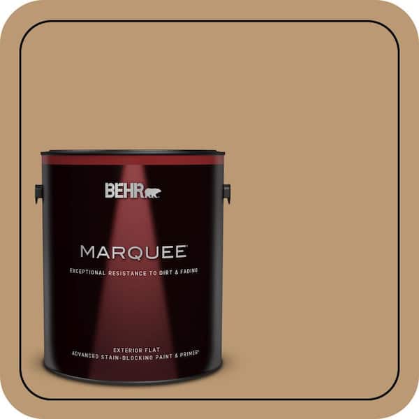 BEHR MARQUEE 1 gal. #N280-5 Antique Treasure Flat Exterior Paint & Primer (2)