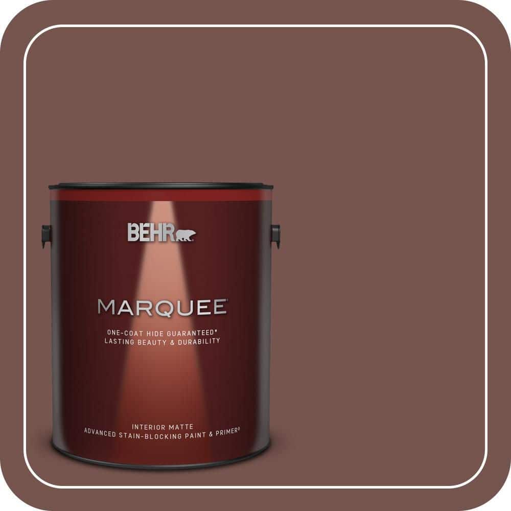 BEHR MARQUEE 1 gal. #PPU2-20 Oxblood Matte Interior Paint & Primer