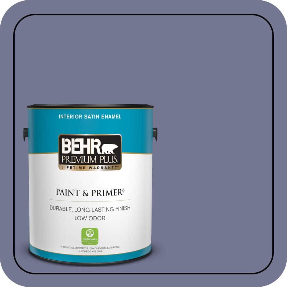 BEHR PREMIUM PLUS 1 gal. #S560-5 Royal Fortune Satin Enamel Low Odor Interior Paint & Primer