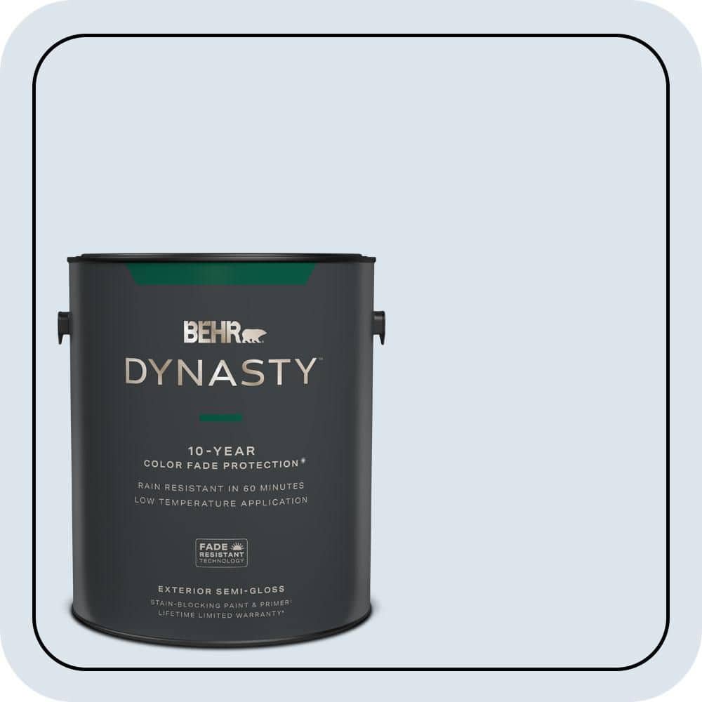 BEHR DYNASTY 1 gal. #600C-1 Mystic Light Semi-Gloss Exterior Stain-Blocking Paint & Primer