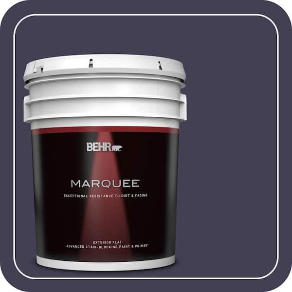 BEHR MARQUEE 5 gal. #MQ5-39 Artistic License Flat Exterior Paint & Primer (2)