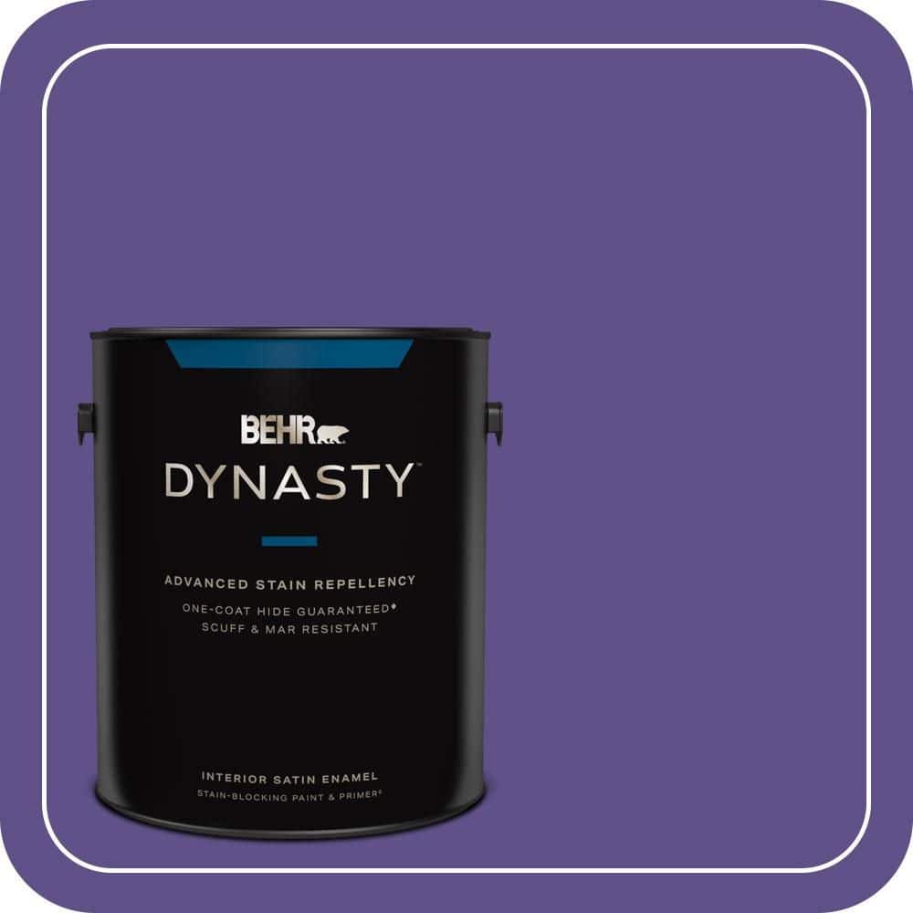 BEHR DYNASTY 1 gal. #P560-7 Kings Court Satin Enamel Interior Stain-Blocking Paint & Primer